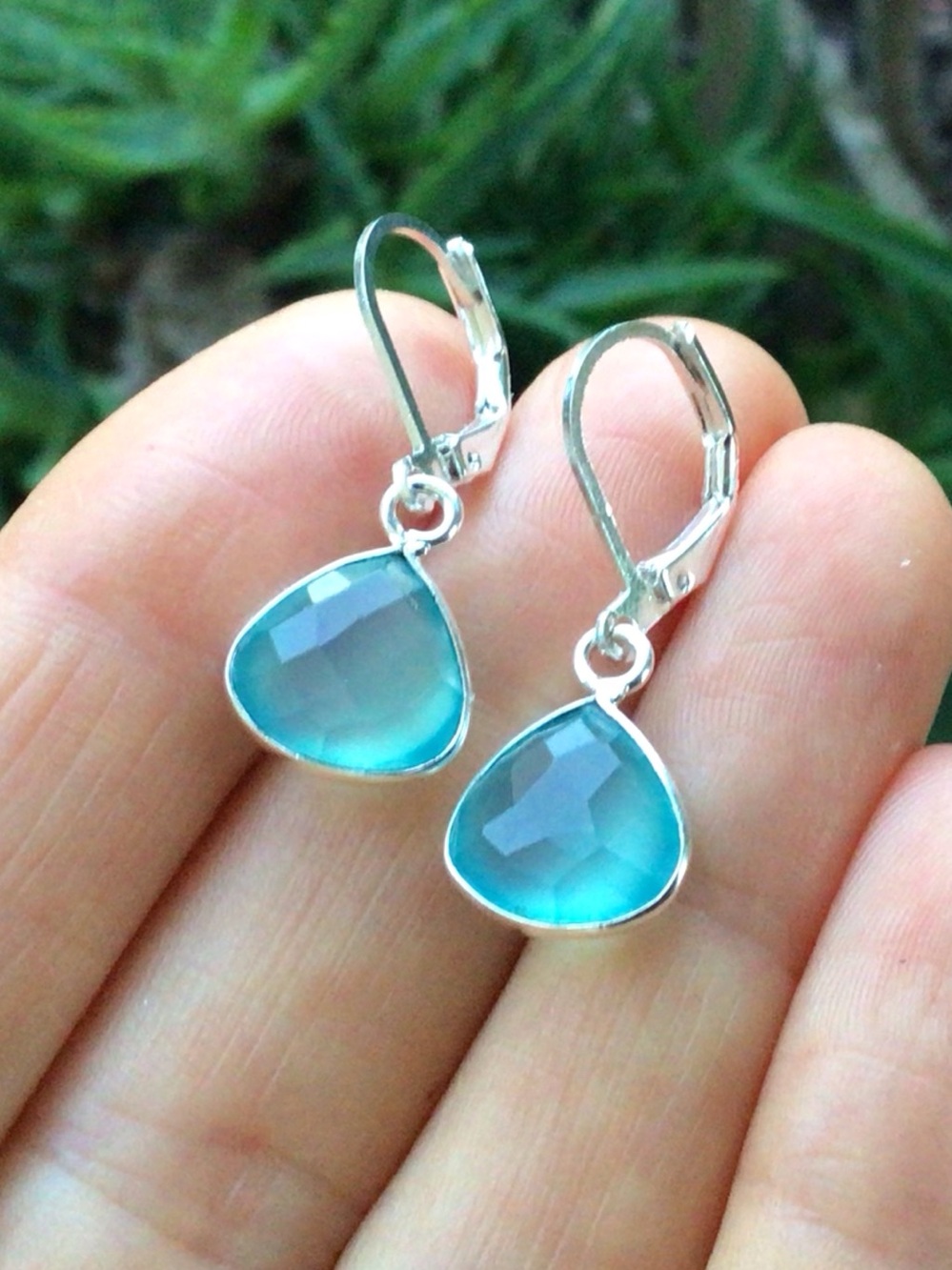 Sterling Silver Chalcedony Sundance Charm Earrings sale - Picture 9 of 10